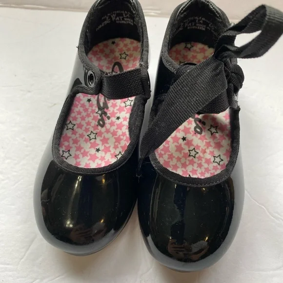 CAPEZIO JR. TYETTE TAP SHOES Size 7 - Picture 3 of 11
